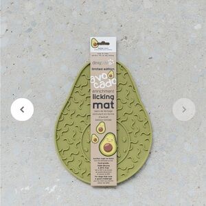 DexyPaws Avocado Enrichment Lick Mat slow feeder green